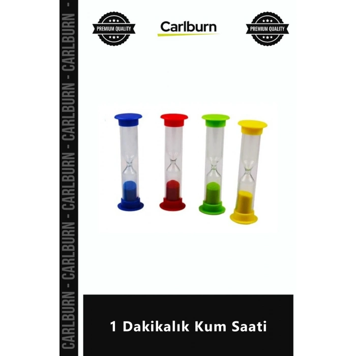Özel Üretim Estetik Şık Dekoratif Cam 9 cm Kaliteli Pratik Masaüstü Aksesuar 1 Dakikalık Kum Saati