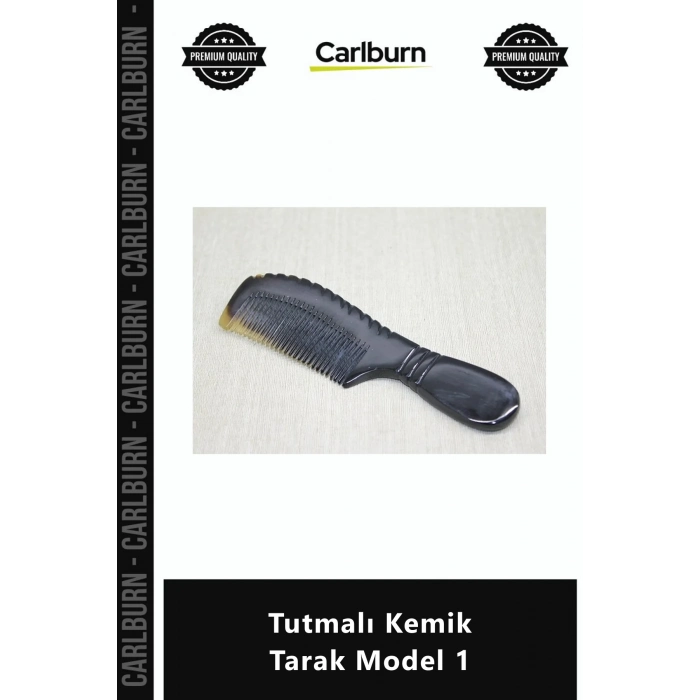 Özel Üretim Doğal Dayanıklı Antistatik Saç Bakım Profesyonel Ergonomik Tutmalı Kemik Tarak Model 1