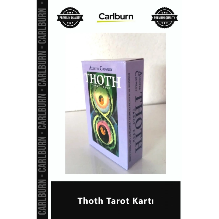 Özel Üretim Aleister Crowley Ezoterik Mistik Kehanet Spiritüel Sembolizm Baskı Thoth Tarot Kartı