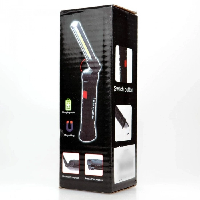 Özel Üretim Güçlü SMD Led Kauçuk Uzun Ömürlü 15 Saat Aydınlatma Askılı Mıknatıslı Şarjlı Çalışma Lam