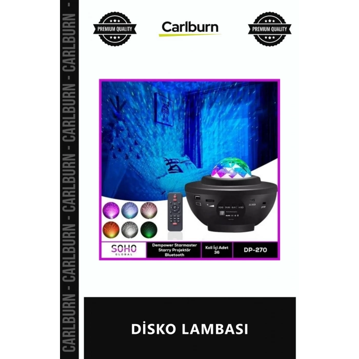 Özel Üretim RGB Renkli LED Sahne Aydınlatma Uzaktan Kumandalı Müzik Uyumlu Kristal DİSKO LAMBASI