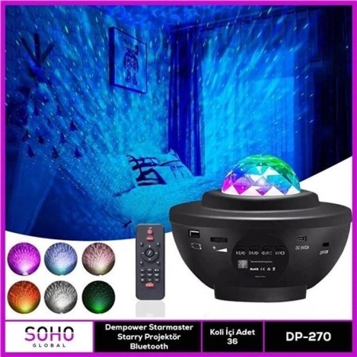 Özel Üretim RGB Renkli LED Sahne Aydınlatma Uzaktan Kumandalı Müzik Uyumlu Kristal DİSKO LAMBASI
