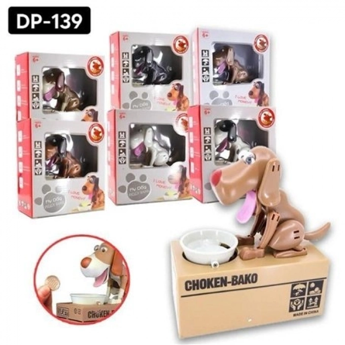 Özel Üretim Eğitici İnteraktif Otomatik Hareketli Çocuk Hediye Bozuk Para PARA YUTAN KÖPEK KUMBARA