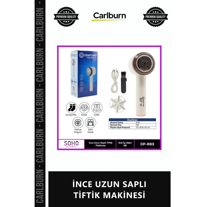 Özel Üretim Profesyonel Şarjlı Kazak Tüy Toplama Aparatı Güçlü Motorlu İNCE UZUN SAPLI TİFTİK MAKİNE