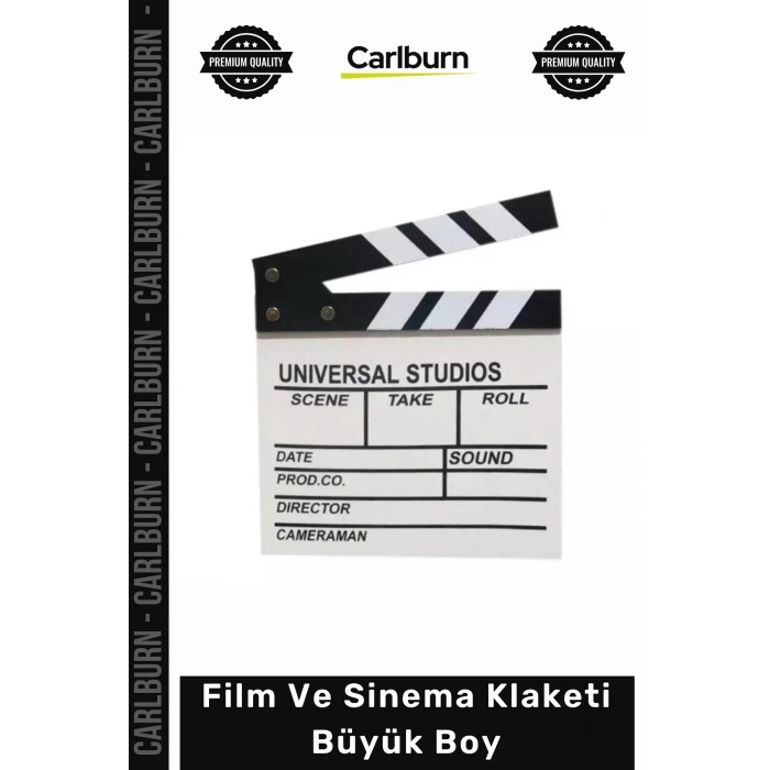 Özel Üretim Profesyonel Reji Ekipmanları Dekoratif Hediye Ahşap Film Sinema Klaketi Büyük Boy