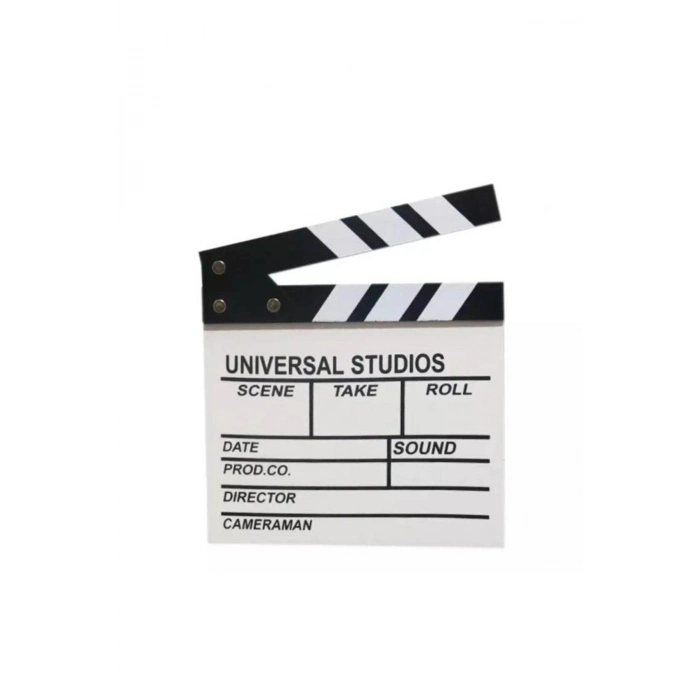 Özel Üretim Profesyonel Reji Ekipmanları Dekoratif Hediye Ahşap Film Sinema Klaketi Büyük Boy