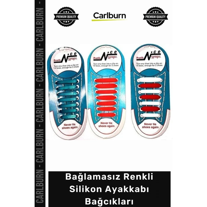 #Bağcık Esnek Pratik Kolay Temizlenebilir Tasarım Bağlamasız Renkli Silikon Ayakkabı Bağcıkları