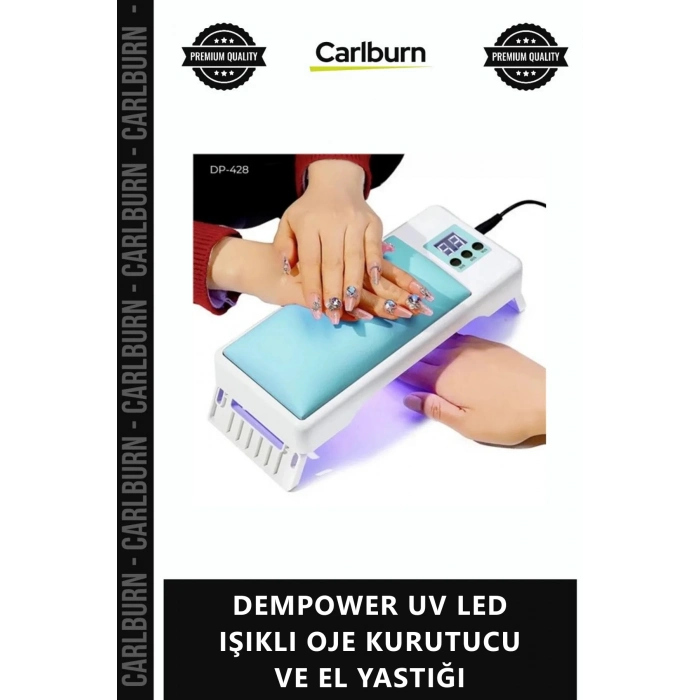 Özel Üretim Manikür Protez Tırnak Şık Ergonomik DEMPOWER UV LED IŞIKLI OJE KURUTUCU EL YASTIĞI