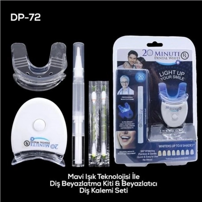 Özel Üretim Profesyonel Ev Tipi Leke Giderici Beyazlatıcı Set Jel Kalem Işıklı DİŞ BEYAZLATMA KİTİ