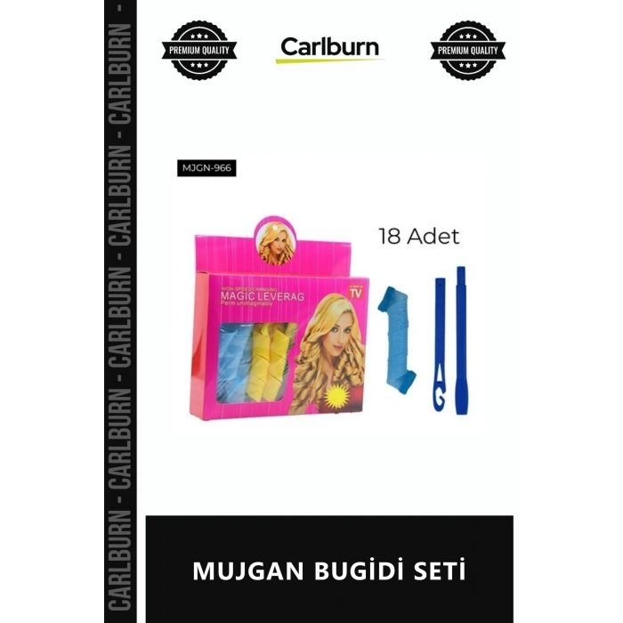 Özel Üretim Profesyonel Isıya Dayanıklı Pratik Bukle Maşasız Hacim Veren Şık MUJGAN BUGİDİ SETİ