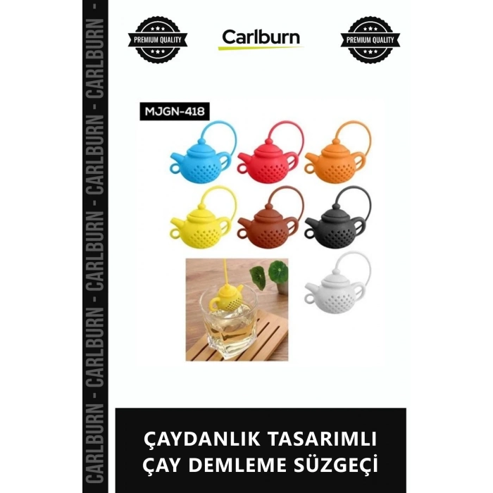 Özel Üretim Silikon Isıya Dayanıklı Renkli Pratik Bitki Çayı ÇAYDANLIK TASARIMLI ÇAY DEMLEME SÜZGEÇİ