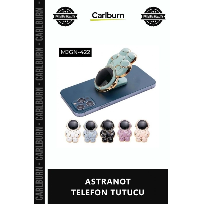 Özel Üretim Masaüstü Şık Tasarım Ofis Hediyelik Dekoratif Stand Dayanıklı ASTRANOT TELEFON TUTUCU