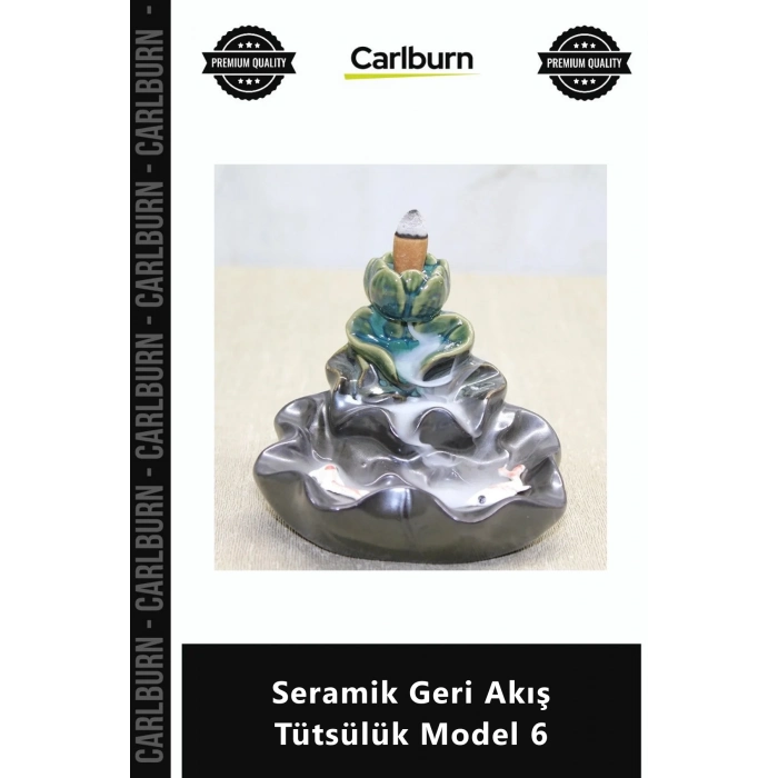 Özel Üretim Dekoratif El Yapımı Şelale Etkili Meditasyon Yoga Odaklı Seramik Geri Akış Tütsülük Mode