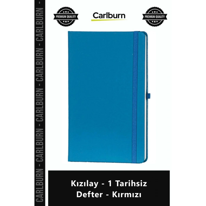 Özel Üretim Promosyon Logolu Lüks Kaliteli Şık Çizgili Ajanda Kızılay 1 Tarihsiz Defter Kırmızı