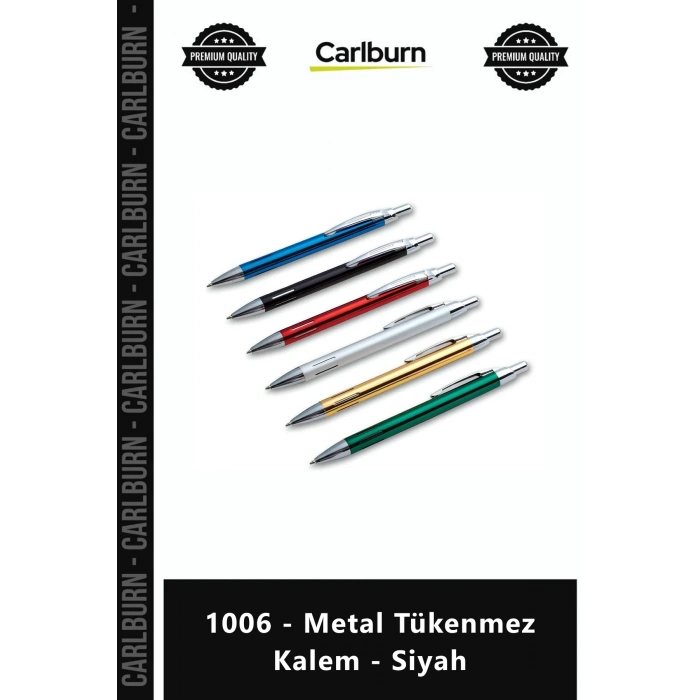 Özel Üretim Promosyon Lüks Logo Baskılı Kurumsal Hediye Kaliteli 1006 Metal Tükenmez Kalem Siyah