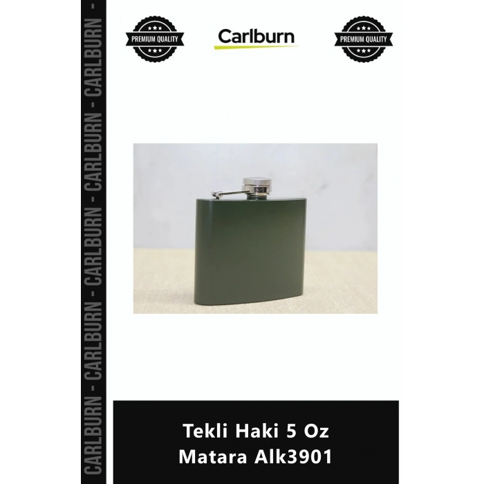 #Matara Paslanmaz Çelik Outdoor Kamp Hediyelik Cep Matarası Şık Tekli Haki 5 Oz Matara