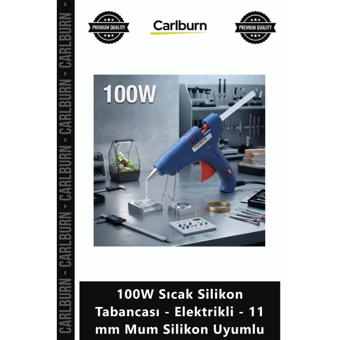 Özel Üretim Profesyonel Hızlı 100W Sıcak Silikon Tabancası Elektrikli 11 mm Mum Silikon Uyumlu