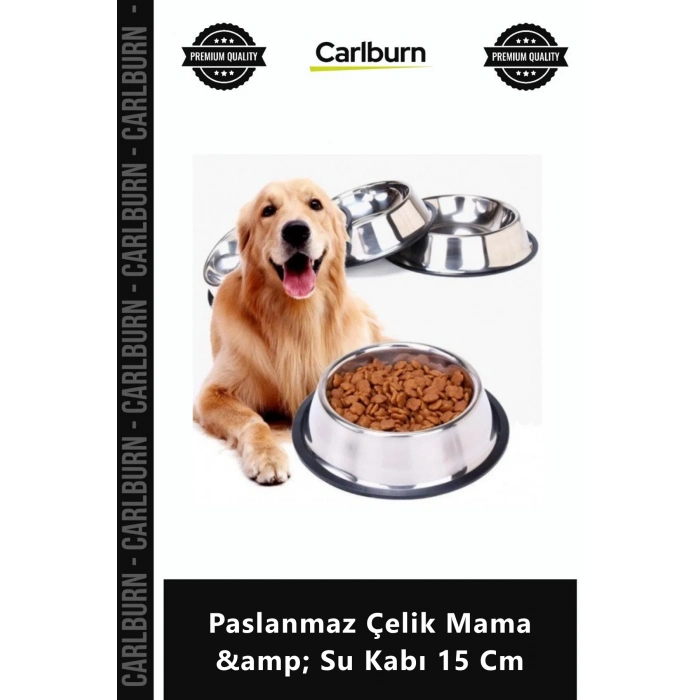 Özel Üretim Kedi Köpek Pratik Taşınabilir Kaliteli Hijyenik Paslanmaz Çelik Mama Su Kabı 15 Cm