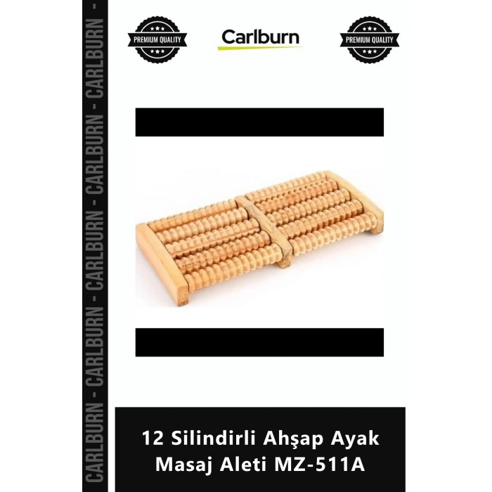 Özel Üretim Ergonomik Masif Çam Rahatlatıcı Terapi 12 Silindirli Ahşap Ayak Masaj Aleti MZ511A