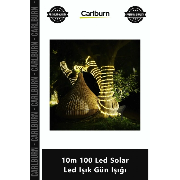 Özel Üretim Şeffaf Silikon Kablolu Su Geçirmez Güneş Enerjili 10m 100 Led Solar Led Işık Gün Işığı