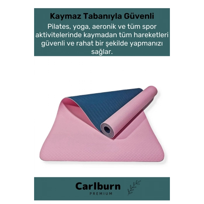 Özel Üretim Özel Konfor Modeli Çift Taraflı Kaymaz Silinebilir Antibakteriyel Yoga Meditasyon Minder