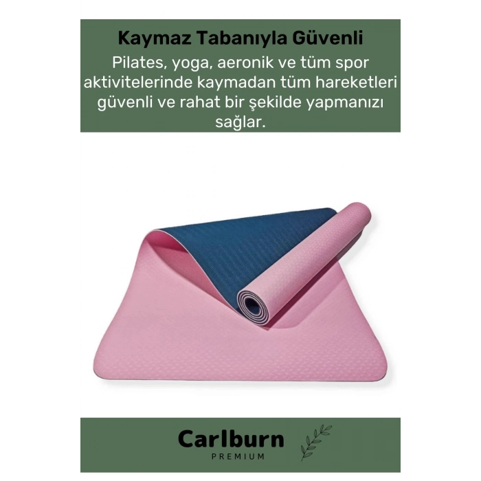 Özel Üretim Özel Konfor Modeli Çift Taraflı Kaymaz Silinebilir Antibakteriyel Yoga Meditasyon Minder