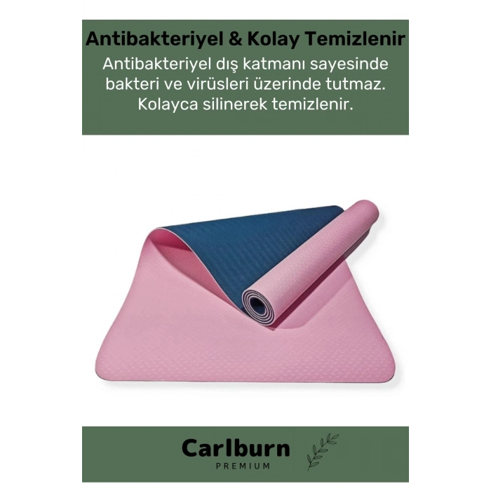 Özel Üretim Özel Konfor Modeli Çift Taraflı Kaymaz Silinebilir Antibakteriyel Yoga Meditasyon Minder