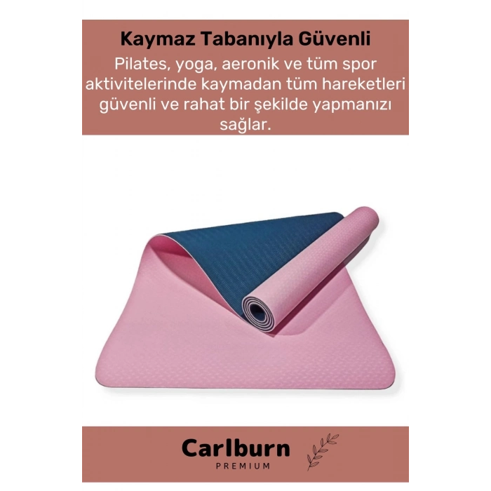 Özel Üretim Özel Konfor Modeli Çift Taraflı Kaymaz Silinebilir Antibakteriyel Yoga Meditasyon Minder