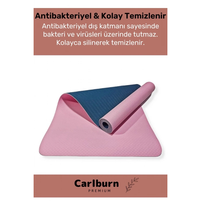 Özel Üretim Özel Konfor Modeli Çift Taraflı Kaymaz Silinebilir Antibakteriyel Yoga Meditasyon Minder