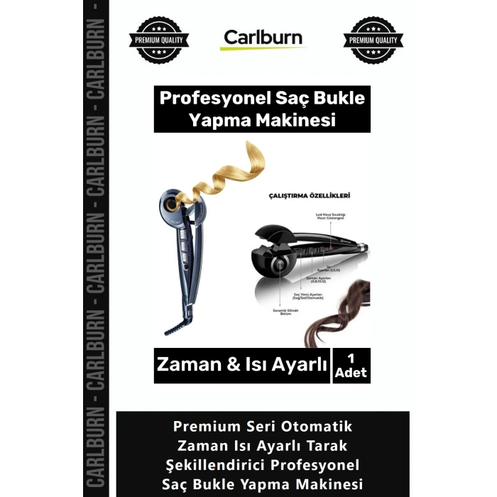 Özel Üretim Premium Seri Otomatik Zaman Isı Ayarlı Tarak Şekillendirici Profesyonel Saç Bukle Yapma