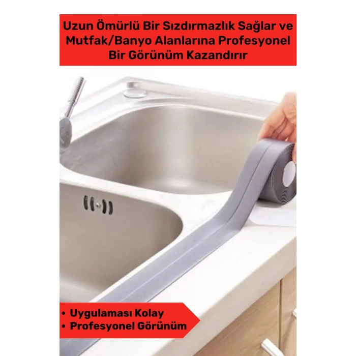 Özel Üretim Ekstra Güçlü Su Geçirmez Sızdırmaz Dayanıklı Yalıtım Tamir Önleyici 32m Siyah Beyaz Bant
