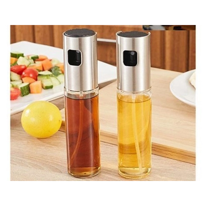 Özel Üretim Mutfak Zeytinyağı Sirke Püskürtücü Sağlıklı Ergonomik Pratik Spray Yağdanlık Cam Şişe