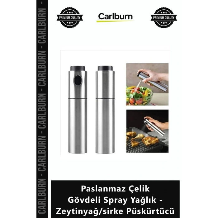 Özel Üretim Mutfak Şişesi Metal Paslanmaz Çelik Gövdeli Spray Yağlık Zeytinyağsirke Püskürtücü