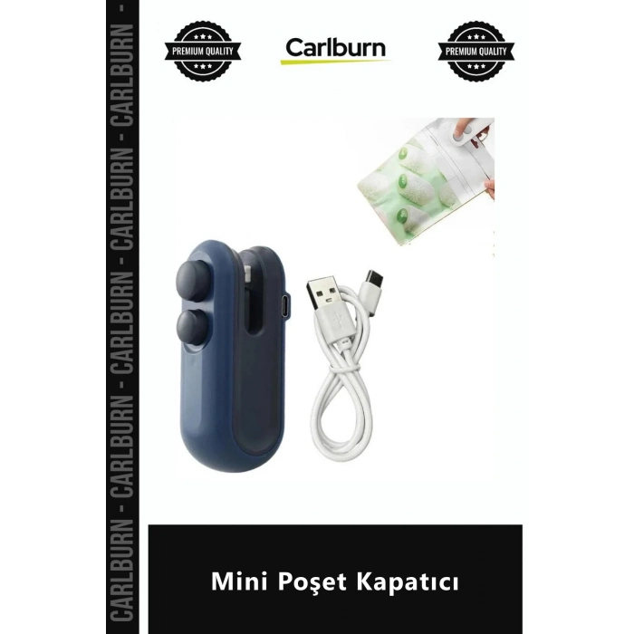 Özel Üretim Şarj Edilebilir USB 2si 1 Arada Isıl Isıtmalı Pratik Mutfak Kesme Vakum Mini Poşet Kapa