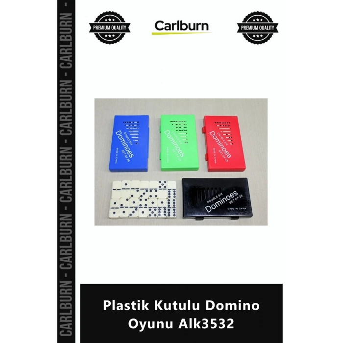 Özel Üretim Logolu Hediye Eğlenceli Strateji Zeka Seti Plastik Kutulu Domino Oyunu Alk3532