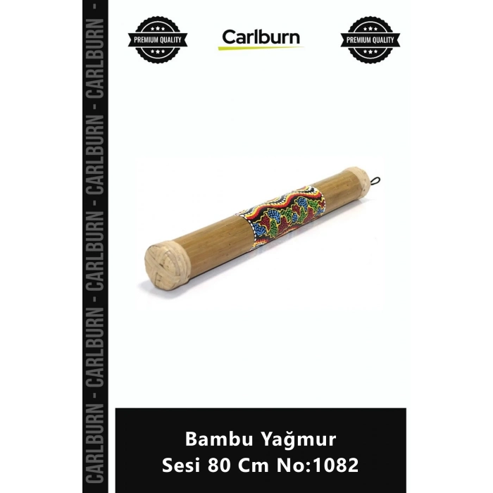 Özel Üretim El Yapımı Doğal Egzotik Dekoratif Perküsyon Terapi Huzur Bambu Yağmur Sesi 80 Cm No1082