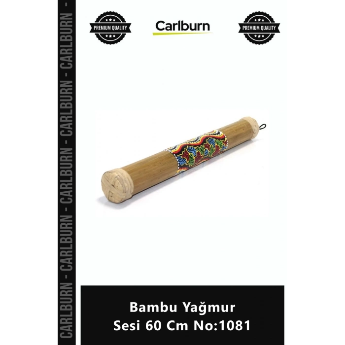 Özel Üretim El Yapımı Dekoratif Rahatlatıcı Meditasyon Müzik Aleti Bambu Yağmur Sesi 60 Cm No1081