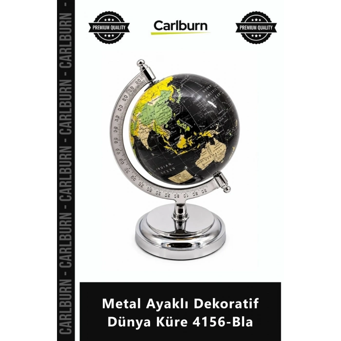 Özel Üretim Modern Ofis Masaüstü Aksesuar Şık Tasarım Lüks Metal Ayaklı Dekoratif Dünya Küre 4156Bla