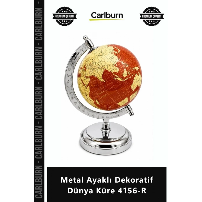 Özel Üretim Ofis Ev Hediyelik Estetik Şık Modern Aksesuar Lüks Metal Ayaklı Dekoratif Dünya Küre 415