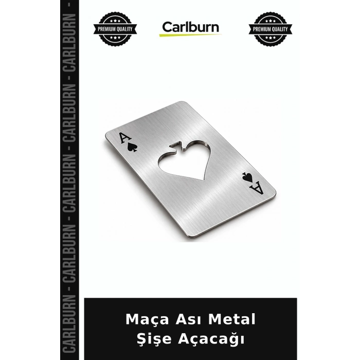 Maça Ası Tasarımlı Metal Şişe Açacağı