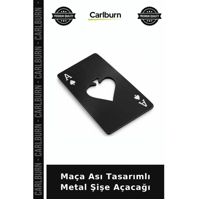 Maça Ası Tasarımlı Metal Şişe Açacağı