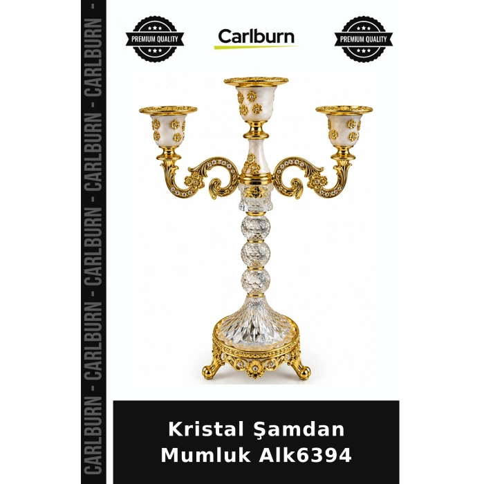 Özel Üretim Dekoratif Şık Salon Aksesuar Hediye Modern Ev Işıltılı Kristal Şamdan Mumluk Alk6394