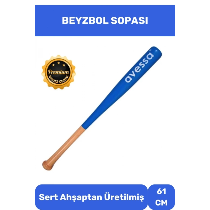 Ahşap 28 inc Beyzbol Sopası 61 Cm Premium Özel Üretim Mükemmel Kavrayışlı Kırılmaz Baseboll