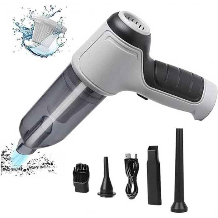 #Süpürge Şarjlı Kablosuz Güçlü Vakumlu El Tipi Taşınabilir Islak Kuru Air Blower Araba Süpürgesi