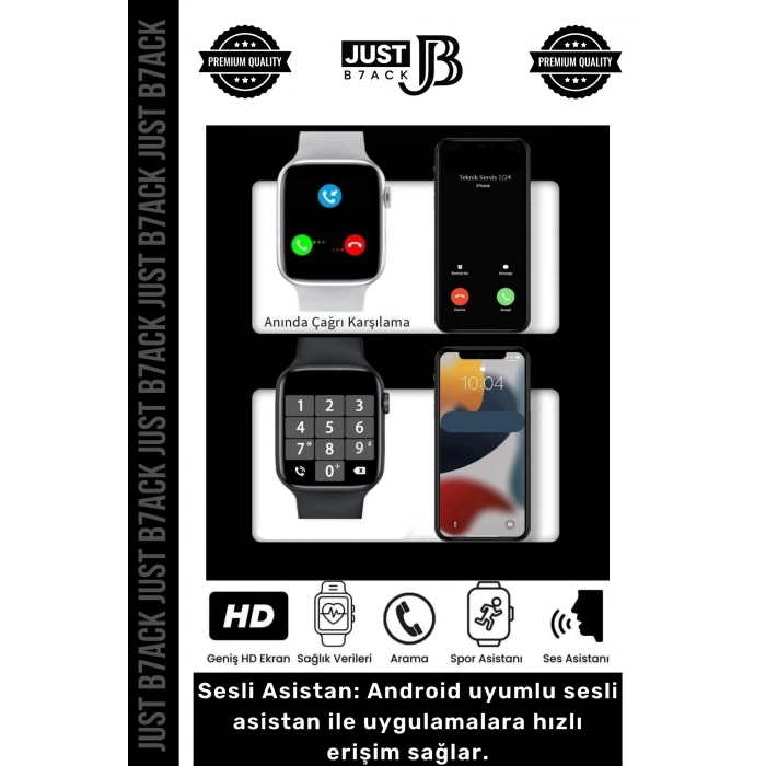 #AkıllıSaat 44mm T700s Watch 7 Ios Android Sağlık Sensörlü Bluetooth Aramalı Alarm Akıllı Saat