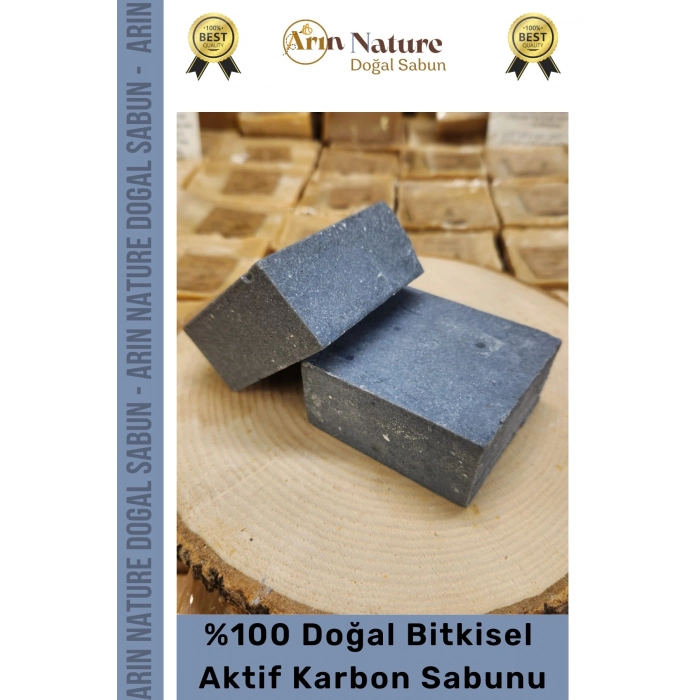 #aktifkarbon Güzel Kokulu El Yüz Saç Vücut Orijinal Bitkisel %100 Aktif Karbon Sabunu 120g - 7 Adet