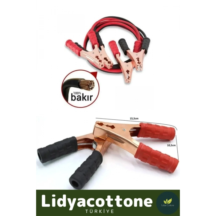 Akü Takviye Kablosu %100 Bakır Kalın Kablo 1200 Amper Kalın Kablo Ve Hızlı Şarj