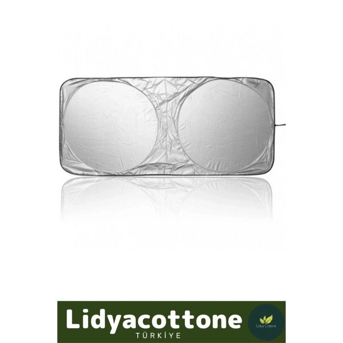 Araba Ön Cam Güneşlik Premium UV Işık Engelleyici Çift Katmanlı Dayanıklı Çantalı Katlanabilir