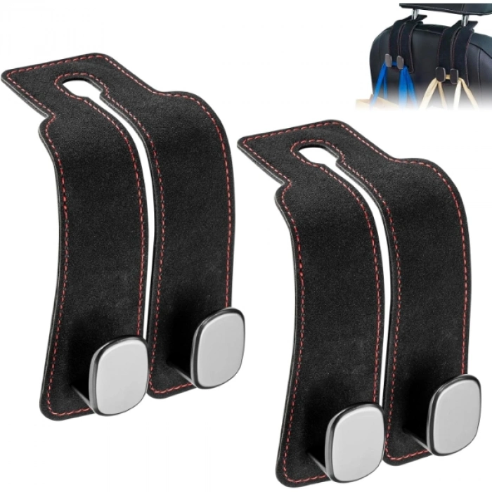 #KoltukAskısı Suni Deri Metal Mıknatıslı Kancalı 360 Derece Dönebilen Organizer Şık Araç Koltuk Askısı