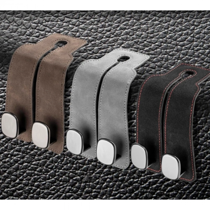 #KoltukAskısı Suni Deri Metal Mıknatıslı Kancalı 360 Derece Dönebilen Organizer Şık Araç Koltuk Askısı